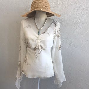 The limited Dressy shear blouse with cami